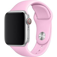 Silikonový řemínek pro Apple Watch 4 / 5 / 6 / 7 / 8 / SE (38 / 40 / 41 mm) L Pink Sans