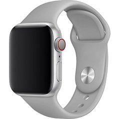 Silikonový řemínek pro Apple Watch 4 / 5 / 6 / 7 / 8 / SE (38 / 40 / 41 mm) L Light Gray