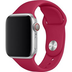 Silikonový řemínek pro Apple Watch 4 / 5 / 6 / 7 / 8 / SE (38 / 40 / 41 mm) L Pomegranate