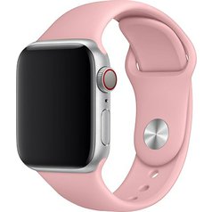 Silikonový řemínek pro Apple Watch 4 / 5 / 6 / 7 / 8 / SE (38 / 40 / 41 mm) L Light Pink