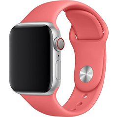 Silikonový řemínek pro Apple Watch 4 / 5 / 6 / 7 / 8 / SE (38 / 40 / 41 mm) L Coral Red