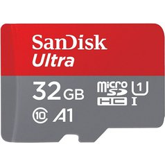 Paměťová karta SanDisk Ultra microSDHC UHS-I 120MB/R 32GB (class 10) + adaptér
