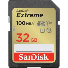 Paměťová karta Sandisk Extreme SDHC UHS-I U3 100MB/s 32GB (class 10)