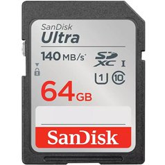 Paměťová karta Sandisk Ultra SDXC UHS-I 140MB/s 64GB (class 10)