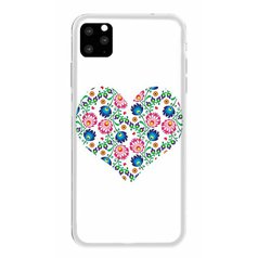 Pouzdro Back TPU pro Apple iPhone 11 White Heart