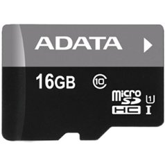 Paměťová karta ADATA microSDHC UHS-I 16GB (class 10) + adaptér