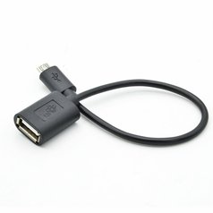 Datový kabel OTG microUSB - USB 2.0 15cm
