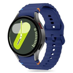 Silikonový řemínek Sport pro Samsung Galaxy Watch 4/ 5/ 5 Pro/ 6/ 7/ FE Navy Blue