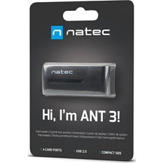 Natec ALL in One čtečka karet MINI ANT USB 2.0, M2/microSD/MMC/Ms/RS-MMC/SD/T-Flash