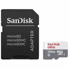 Paměťová karta SanDisk microSDXC UHS-I 100/R 128GB (class 10) + adaptér