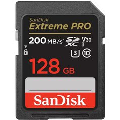 Paměťová karta Sandisk Extreme PRO SDXC UHS-I V30 200MB/s 128GB (class 10)