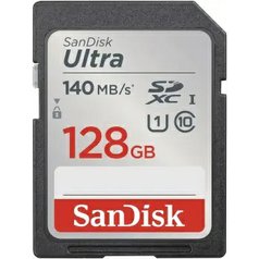 Paměťová karta Sandisk Ultra SDHC UHS-I 140MB/s 128GB (class 10)