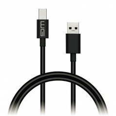 Datový kabel WG USB/USB-C s prodlouženým konektorem (2.1A) Black