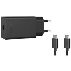 Sony rychlonabíjecí adaptér XQZ-UC1, USB-C 30W  + USB-C/USB-C kabel Black