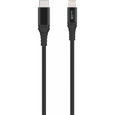 Datový kabel WG USB-C/Lightning 1m Black