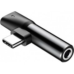 WG redukce z USB-C konektoru na 3,5mm sluchátkový konektor / USB-C konektor Black