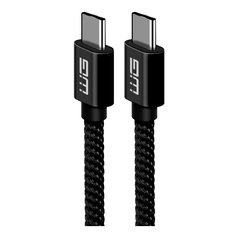 Datový kabel WG USB-C/USB-C 20cm Black