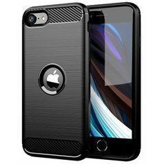 Pouzdro BACK WG Carbon pro Apple iPhone SE 2020 Black