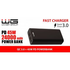 Power Banka WG PD 45W 24.000mAh 45W Black
