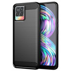 Pouzdro BACK WG Carbon pro Realme 8/ Realme 8 Pro Black