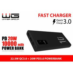 Power Banka WG PD 20W 10.000mAh 22,5W Black