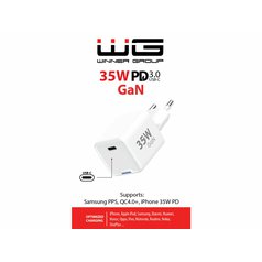 WG rychlonabíjecí adaptér GaN, USB-C 35W White