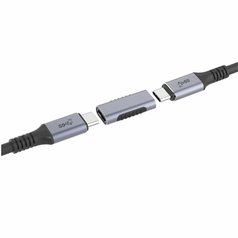 Redukce USB-C zásuvka / USB-C zásuvka Grey