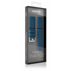 Silikonový řemínek Aligator pro Smart Watch 22mm Blue