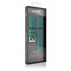 Silikonový řemínek Aligator pro Smart Watch 22mm Green