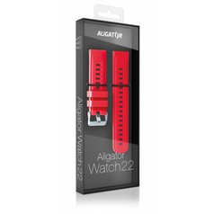 Silikonový řemínek Aligator pro Smart Watch 22mm Red
