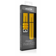 Silikonový řemínek Aligator pro Smart Watch 22mm Yellow