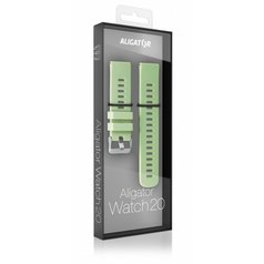 Silikonový řemínek Aligator pro Smart Watch 20mm Pistachio