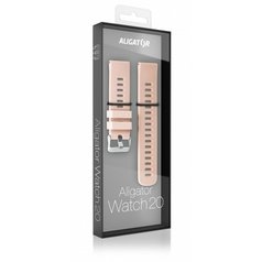 Silikonový řemínek Aligator pro Smart Watch 20mm Pink