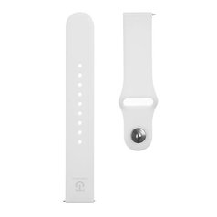 Silikonový řemínek Tactical 436 pro Smart Watch 20mm White