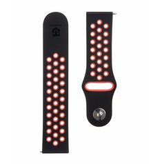Silikonový řemínek Tactical 711 pro Smart Watch 22mm Black/Red