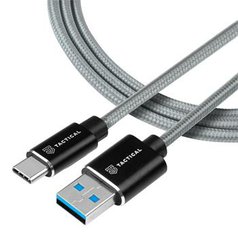 Datový kabel Tactitcal Fast Rope Aramid USB/USB-C (3A) 30cm Grey