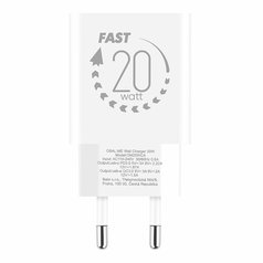 Obal:Me rychlonabíjecí adaptér, USB+USB-C + USB/USB-C kabel + USB-C/USB-C kabel 20W White