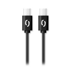 Datový kabel Aligator USB-C/USB-C 65W (3A) 1,5m Black