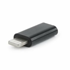 Redukce USB-C zásuvka / Lightning vidlice Black