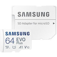 Paměťová karta Samsung EVO Plus microSDXC 64GB (class 10) + adaptér