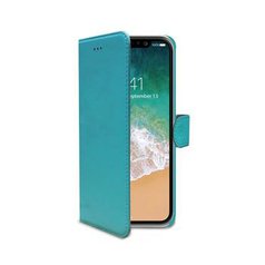 Pouzdro Book polohovací Celly pro Apple iPhone X/ iPhone XS Tyrkys
