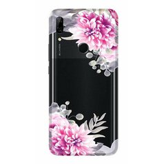 Pouzdro BACK Funny pro Huawei P Smart Z Transparent White Flowers