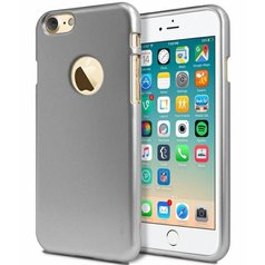 Pouzdro Goospery i Jelly Case Hole Apple iPhone 7/ iPhone 8 Metal Grey