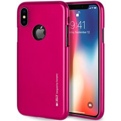Pouzdro Goospery i Jelly Case Apple iPhone XS Max Hot Pink